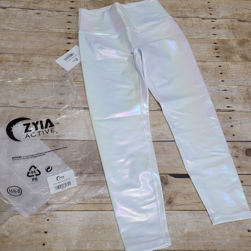 Zyia white Unicorn Luxe leggings